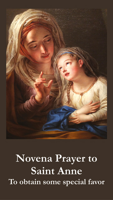 Novena to St. Anne Prayer Card